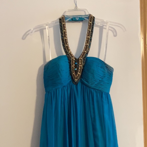 Alisha Hill Ombré Beaded Neck Prom Dress - Picture 4 of 8